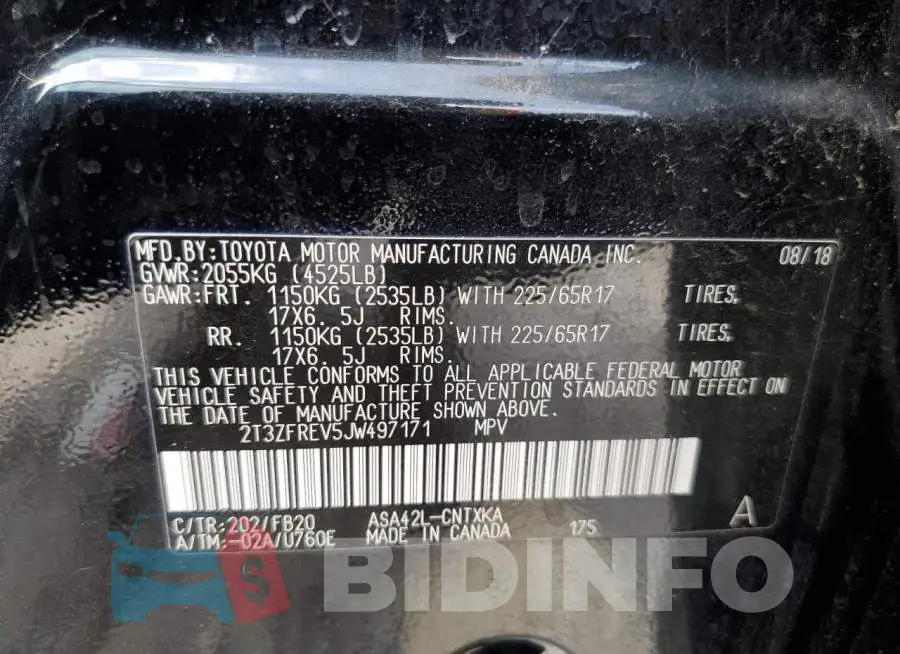 2T3ZFREV5JW497171 Photo# 13