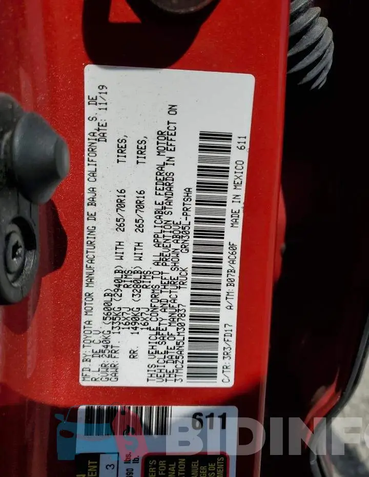3TMCZ5AN5LM307837 Photo# 12