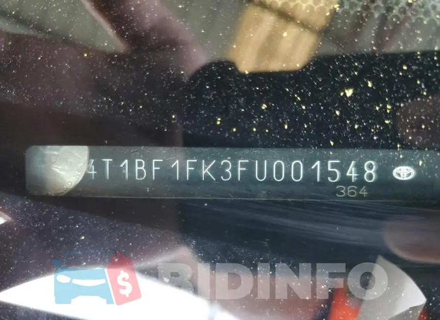 4T1BF1FK3FU001548 Photo# 12