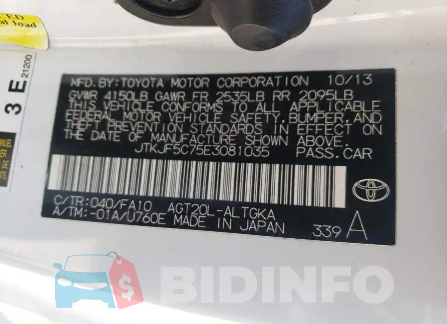 JTKJF5C75E3081035 Photo# 12