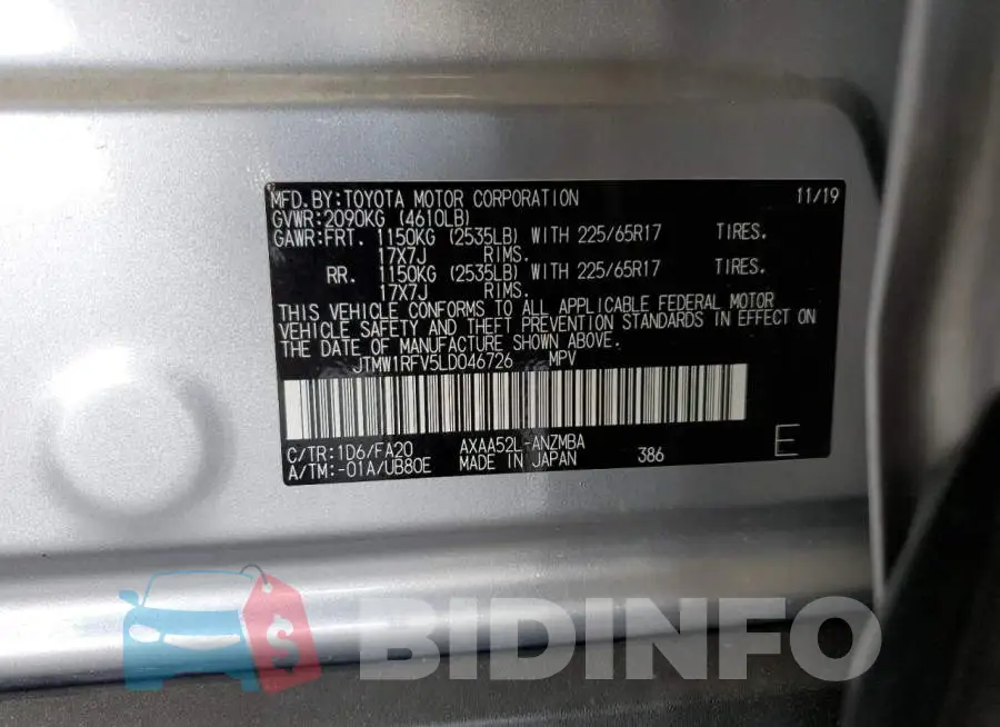 JTMW1RFV5LD046726 Photo# 13