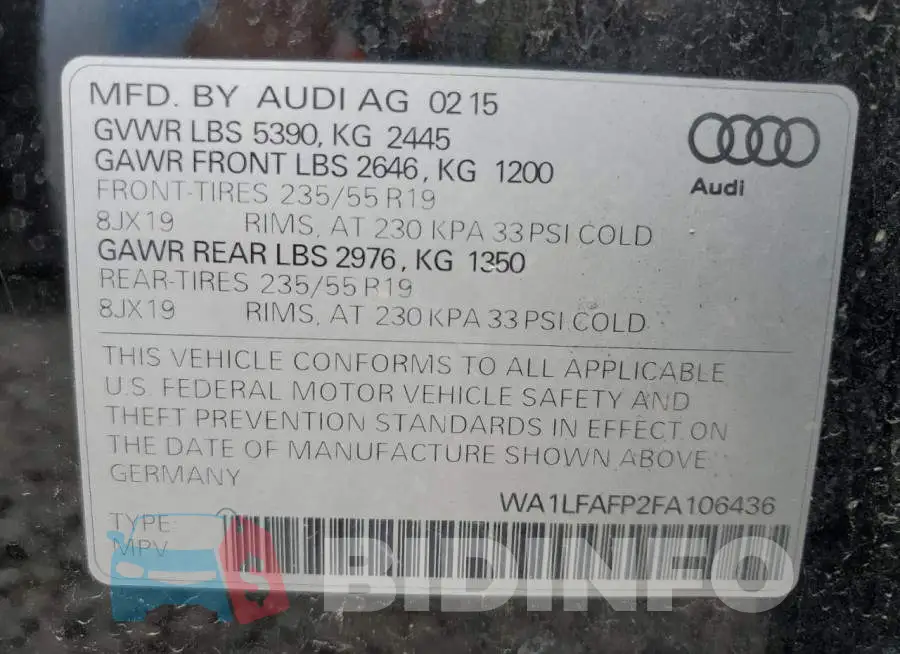 WA1LFAFP2FA106436 Photo# 12