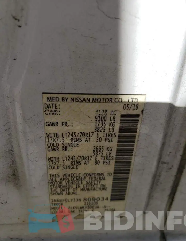 1N6BF0LY3JN809034 Photo# 13