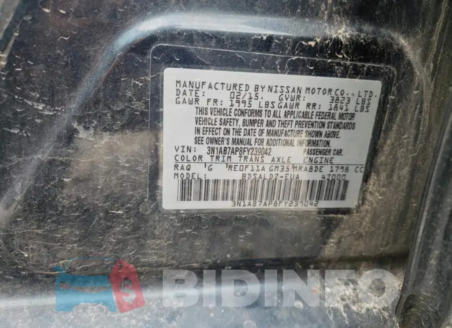 3N1AB7AP8FY239042 Photo# 12