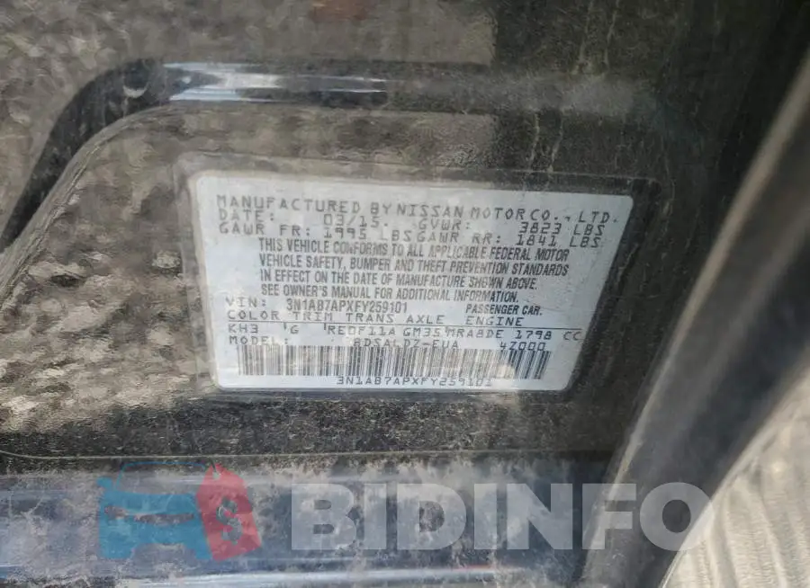 3N1AB7APXFY259101 Photo# 12