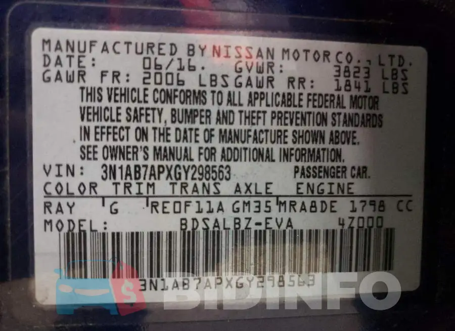 3N1AB7APXGY298563 Photo# 12