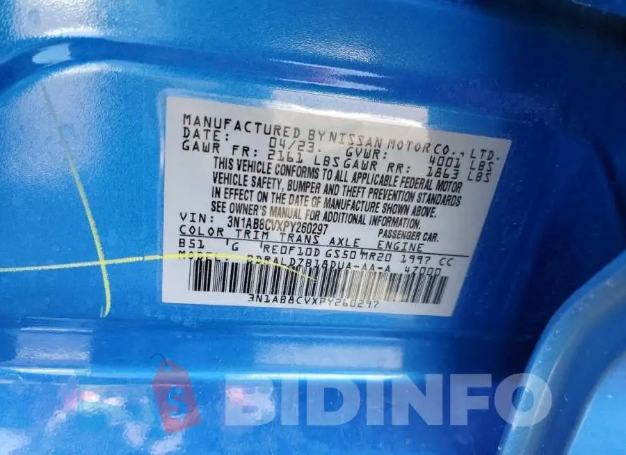 3N1AB8CVXPY260297 Photo# 12