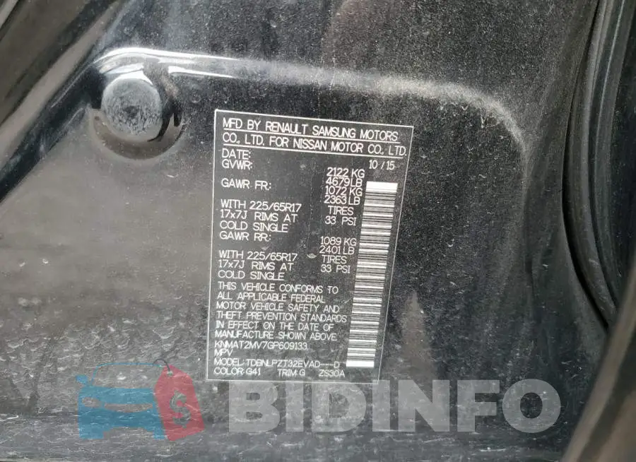 KNMAT2MV7GP609133 Photo# 12