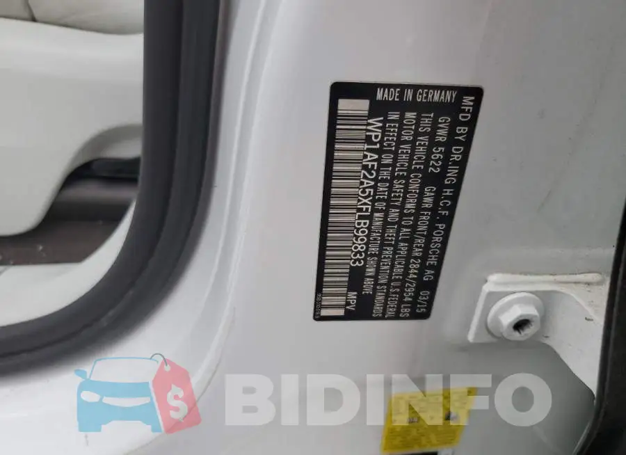 WP1AF2A5XFLB99833 Photo# 12