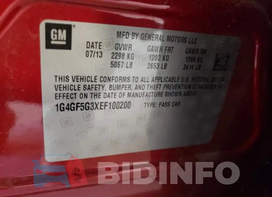 1G4GF5G3XEF100200 Photo# 12