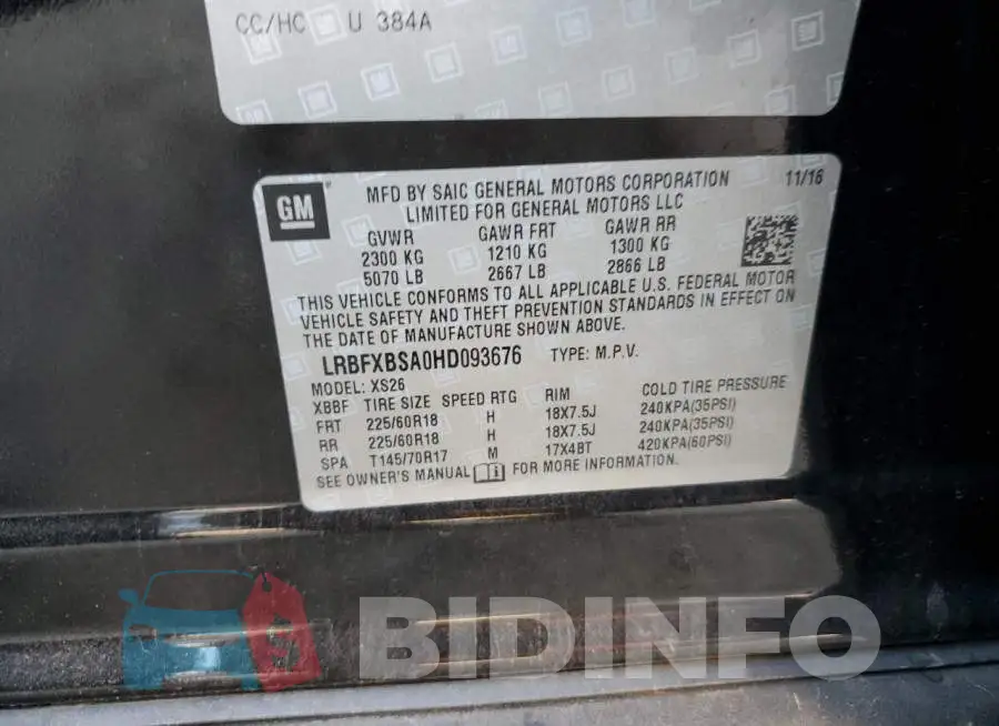 LRBFXBSA0HD093676 Photo# 13