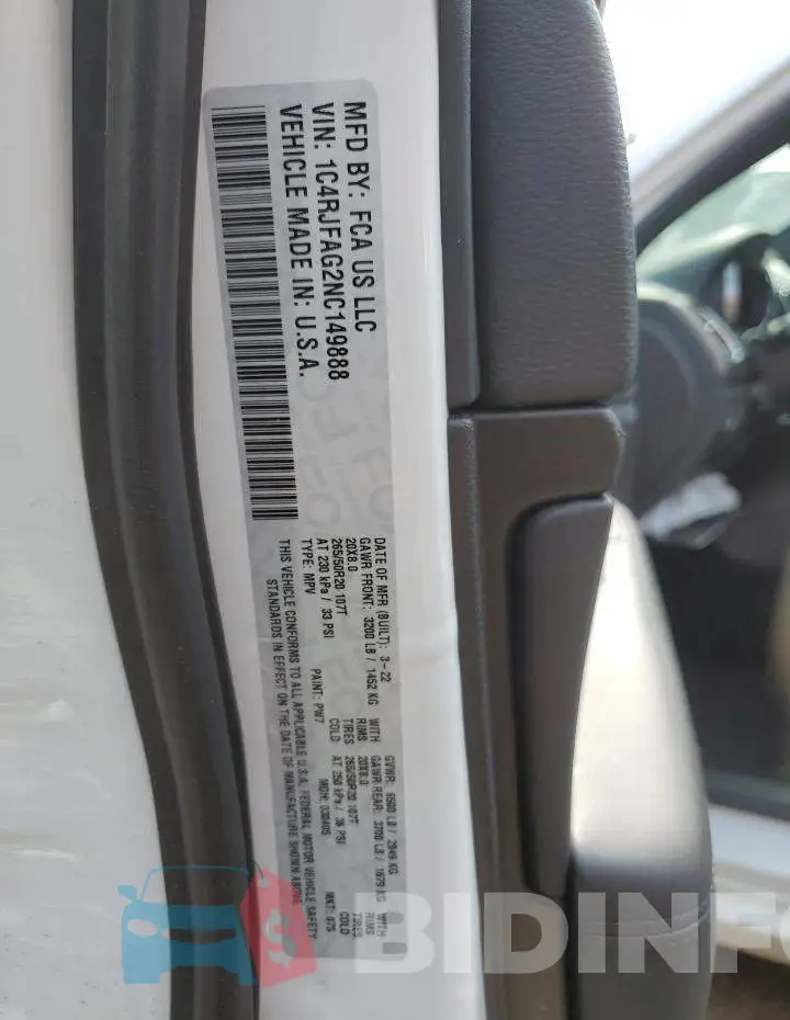 1C4RJFAG2NC149888 Photo# 14
