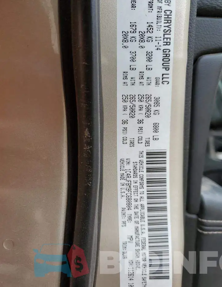 1C4RJFBM9FC680804 Photo# 14