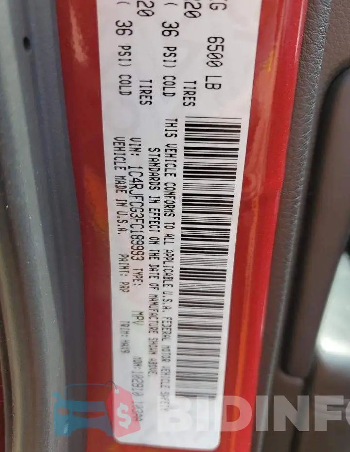 1C4RJFCG3FC189993 Photo# 13