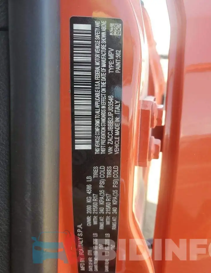 ZACCJBBB2JPJ03546 Photo# 12