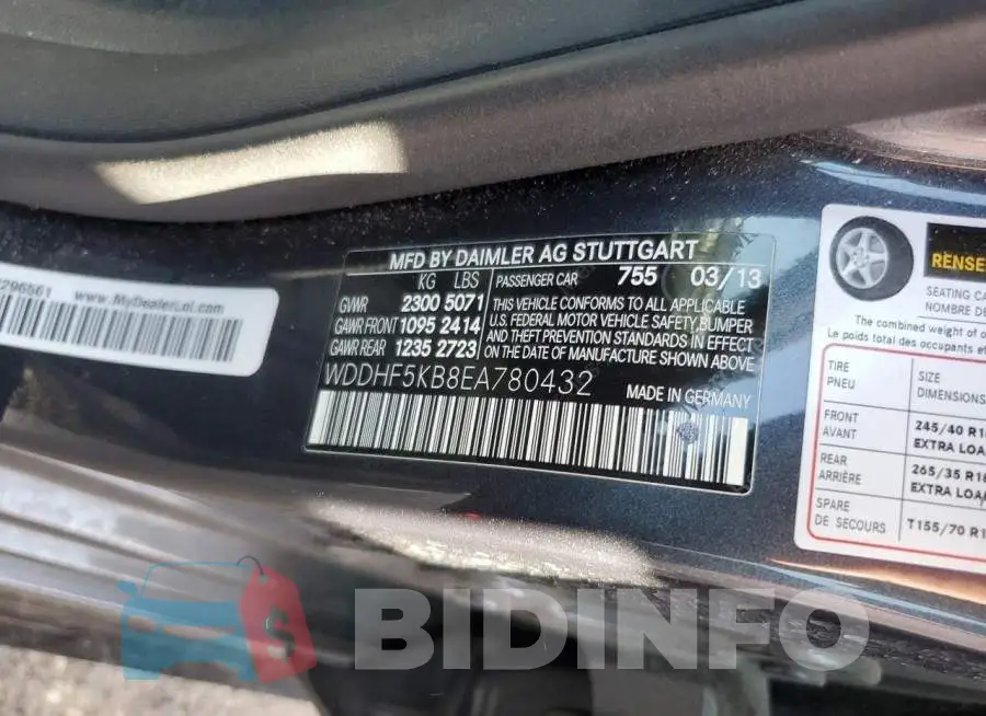 WDDHF5KB8EA780432 Photo# 12