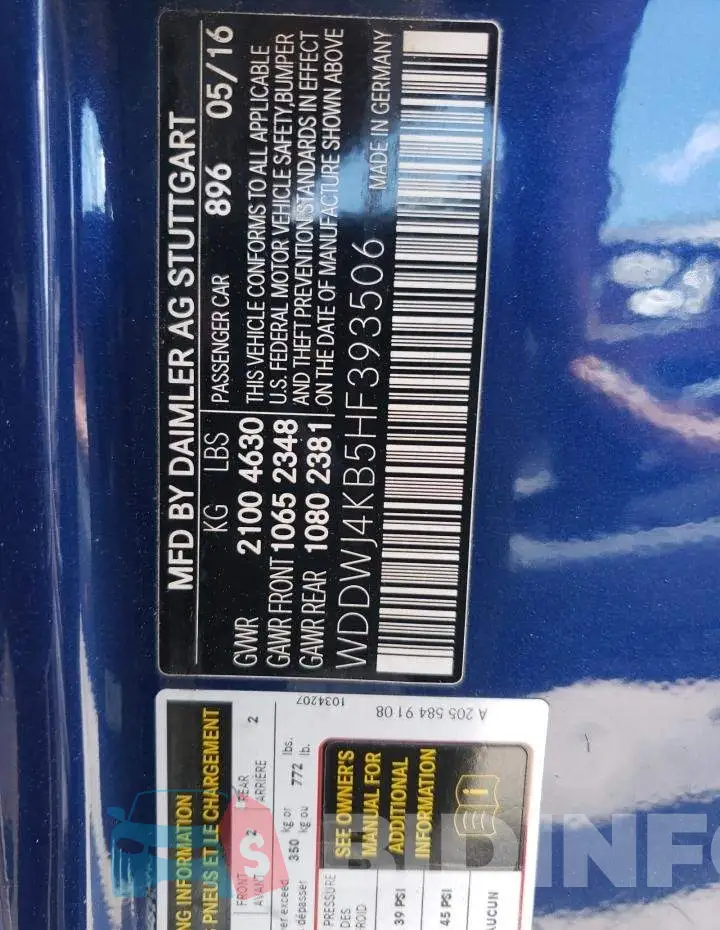 WDDWJ4KB5HF393506 Photo# 12
