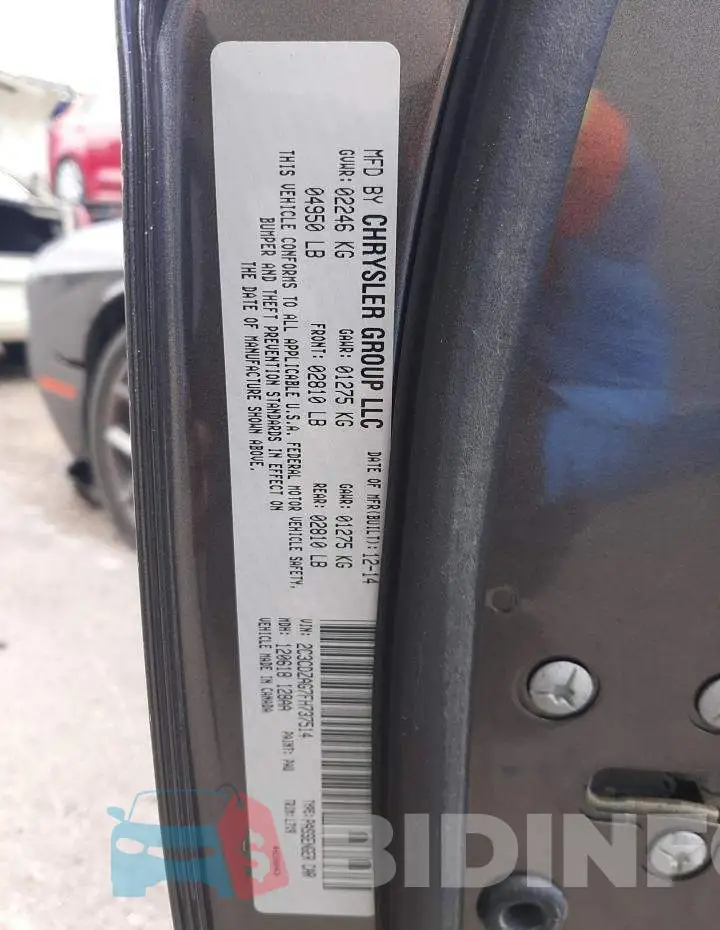 2C3CDZAG7FH737514 Photo# 12