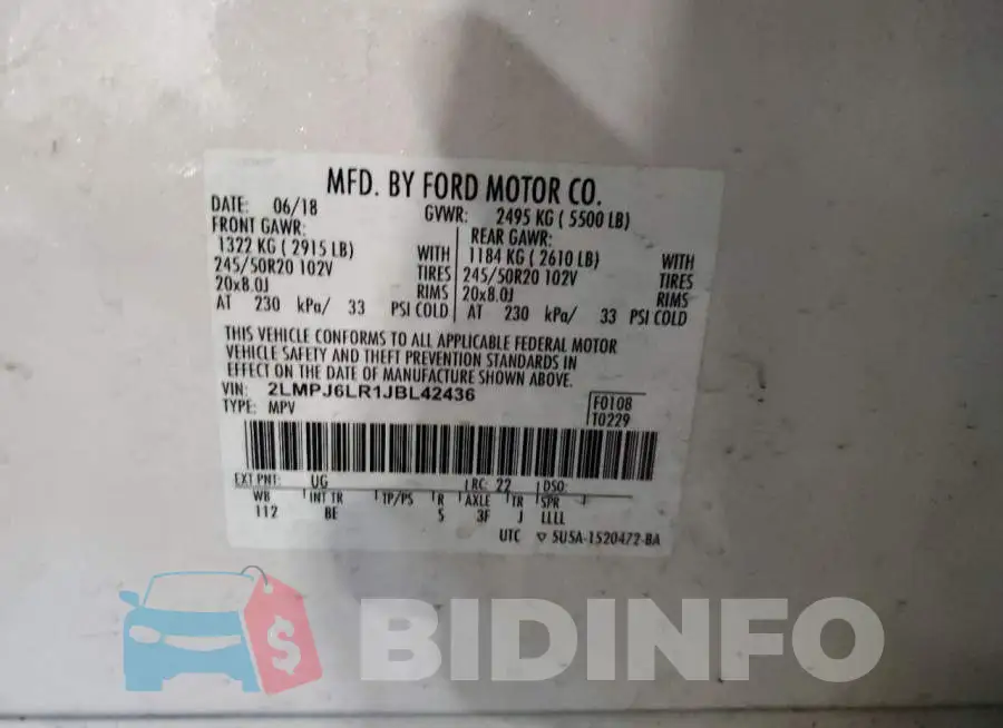 2LMPJ6LR1JBL42436 Photo# 13