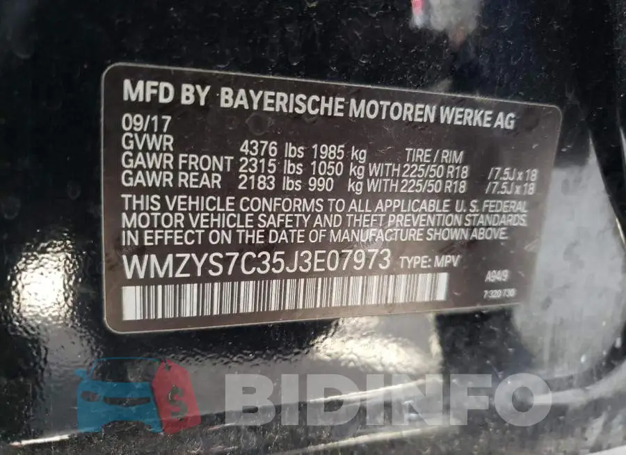 WMZYS7C35J3E07973 Photo# 13