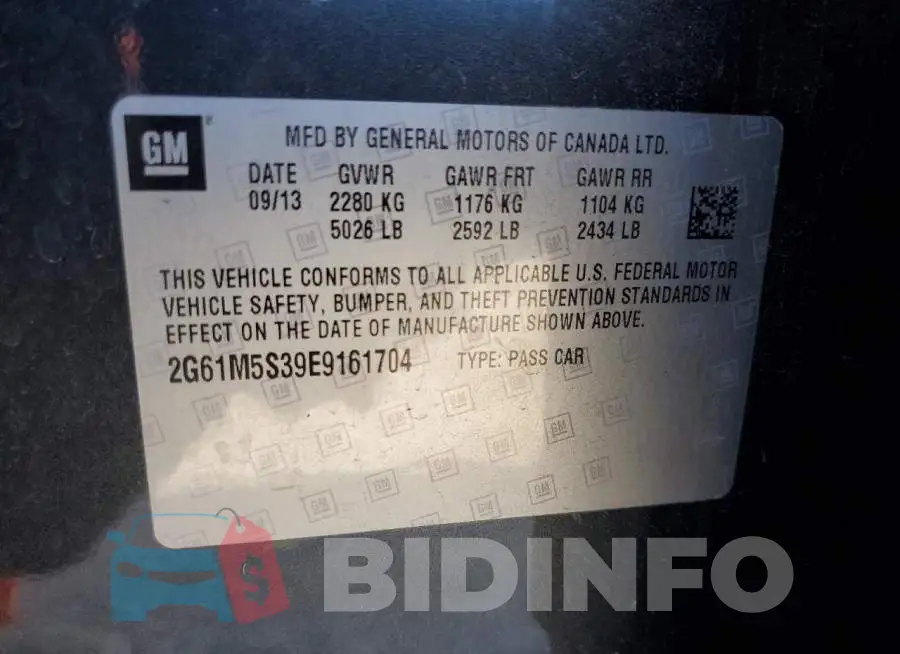 2G61M5S39E9161704 Photo# 12