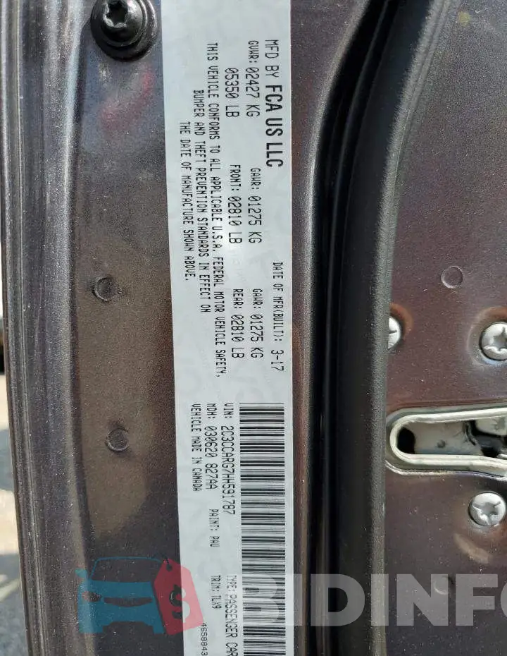 2C3CCARG7HH591787 Photo# 12