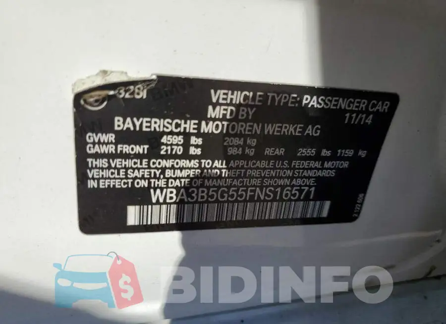 WBA3B5G55FNS16571 Photo# 12