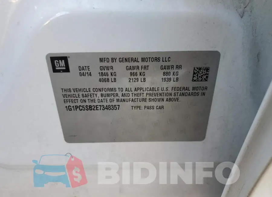 1G1PC5SB2E7348357 Photo# 12