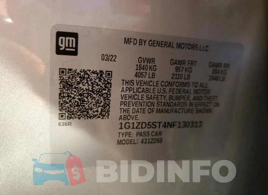 1G1ZD5ST4NF130313 Photo# 13