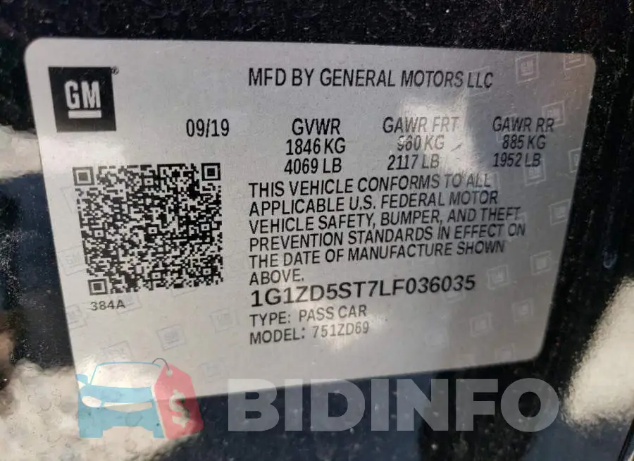 1G1ZD5ST7LF036035 Photo# 12