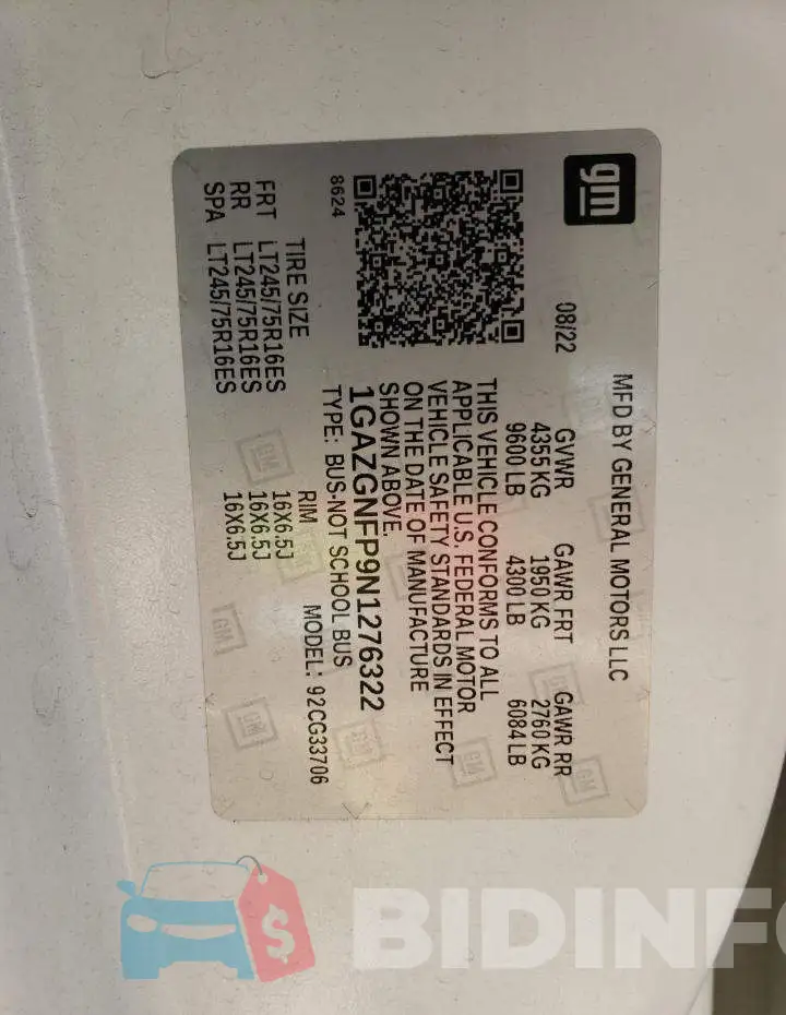 1GAZGNFP9N1276322 Photo# 13