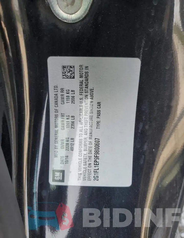 2G1FL1EP9F9800607 Photo# 12