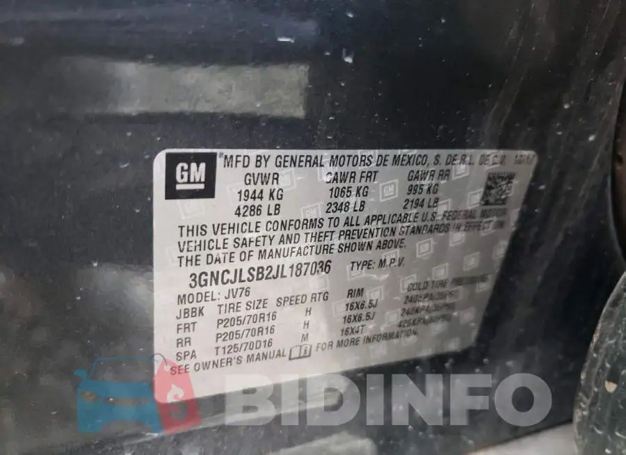 3GNCJLSB2JL187036 Photo# 13