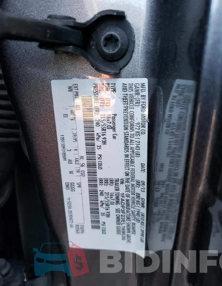 1FADP3F23EL169030 Photo# 12