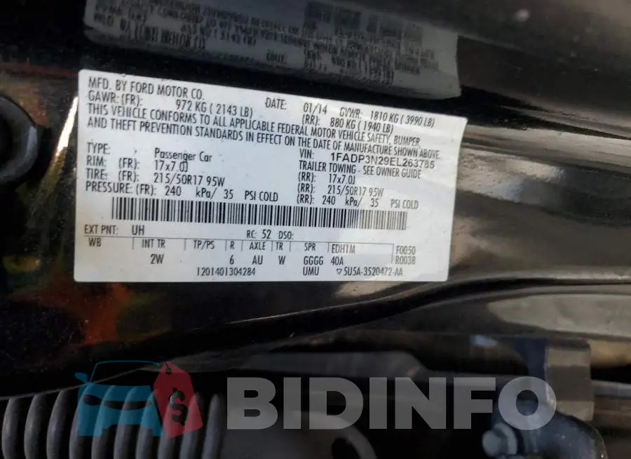 1FADP3N29EL263785 Photo# 13