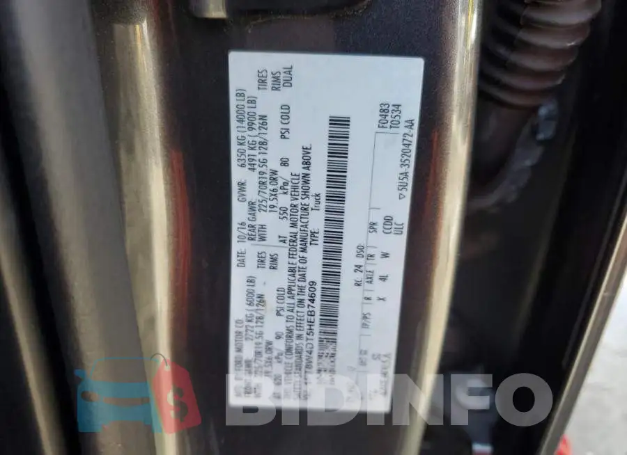 1FT8W4DT5HEB74609 Photo# 12