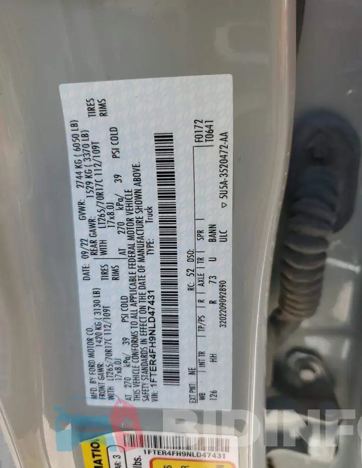 1FTER4FH9NLD47431 Photo# 12