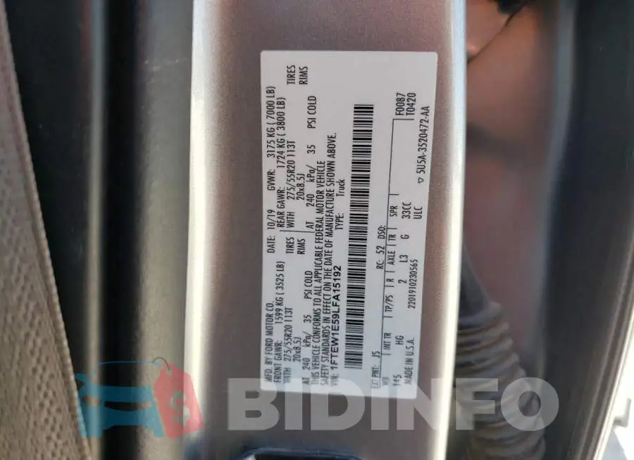 1FTEW1E59LFA15192 Photo# 12