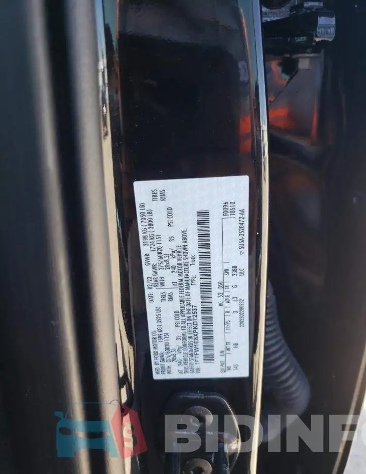 1FTFW1E8XPKD72537 Photo# 12