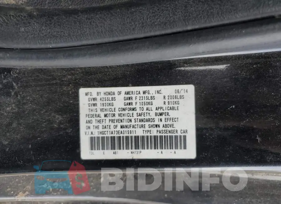 1HGCT1A73EA015911 Photo# 12