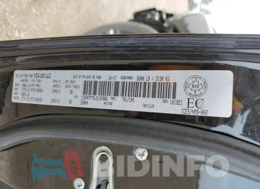 1C6RR7MT8JS187866 Photo# 13