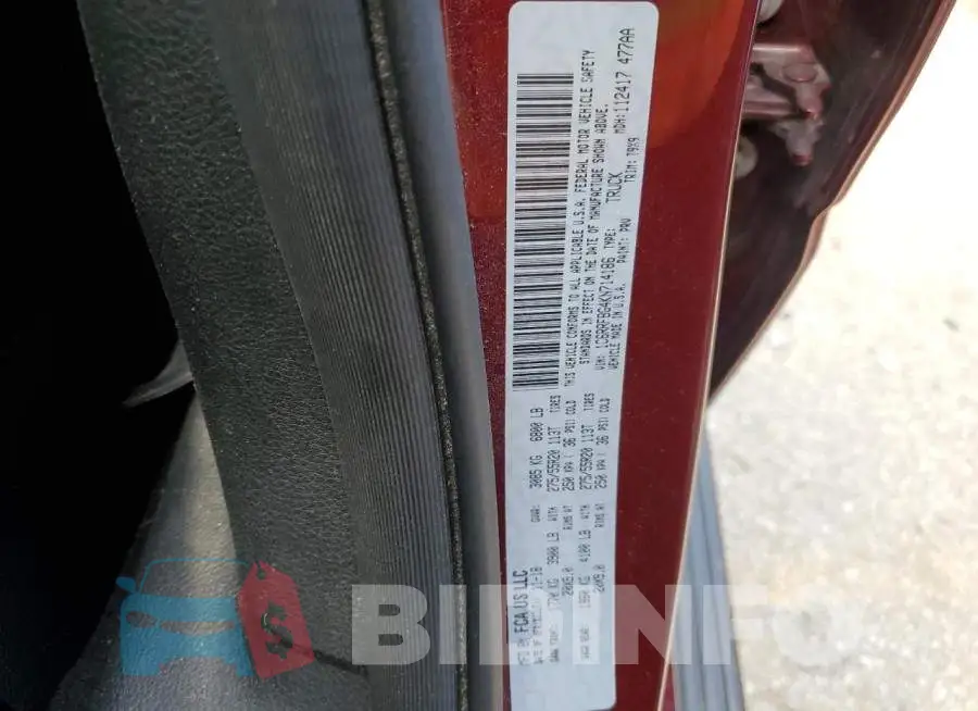 1C6RRFBG4KN714186 Photo# 12
