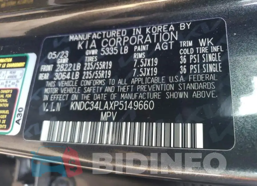 KNDC34LAXP5149660 Photo# 13
