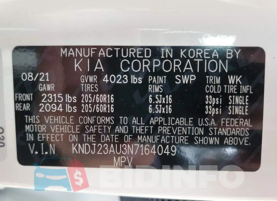 KNDJ23AU3N7164049 Photo# 12