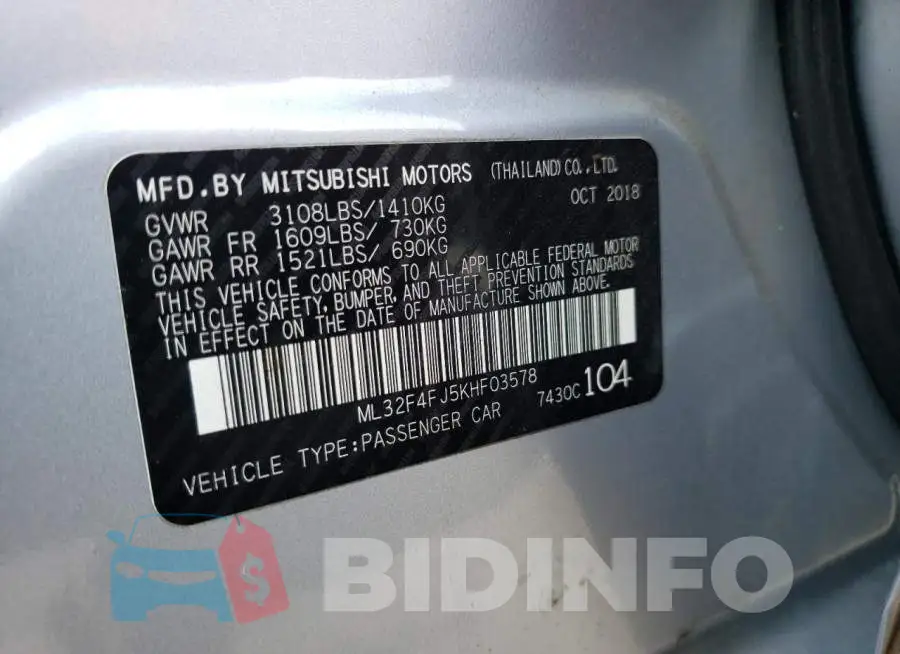 ML32F4FJ5KHF03578 Photo# 12