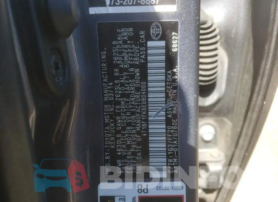 4T1BF1FK6EU804000 Photo# 12