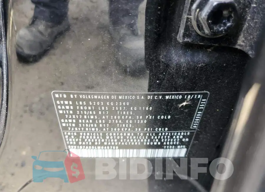 3VV1B7AX5LM045750 Photo# 13