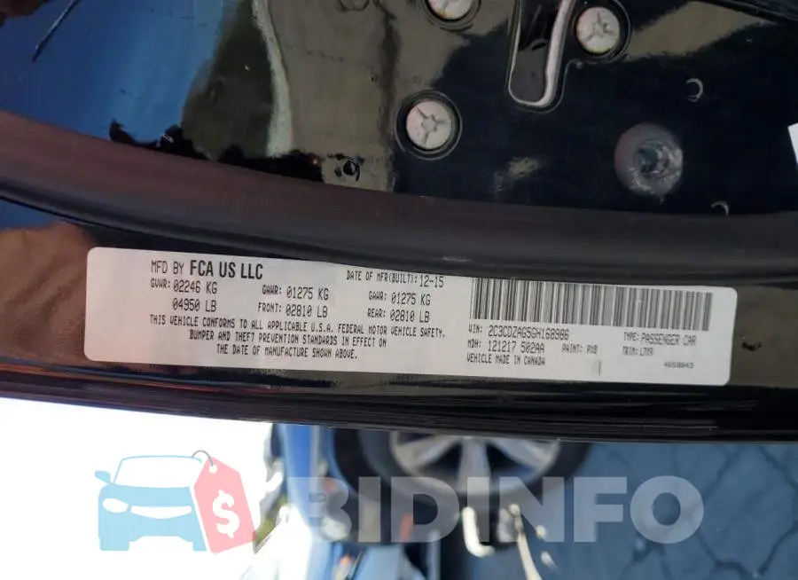 2C3CDZAG5GH168986 Photo# 12