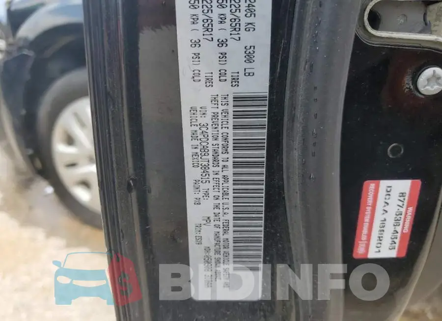 3C4PDCAB9JT384515 Photo# 13
