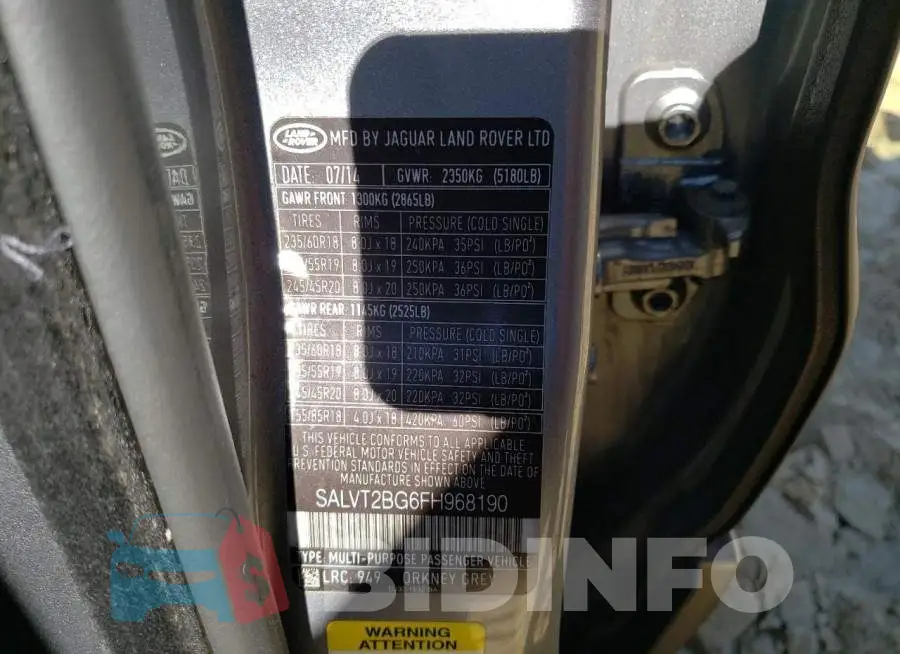 SALVT2BG6FH968190 Photo# 13